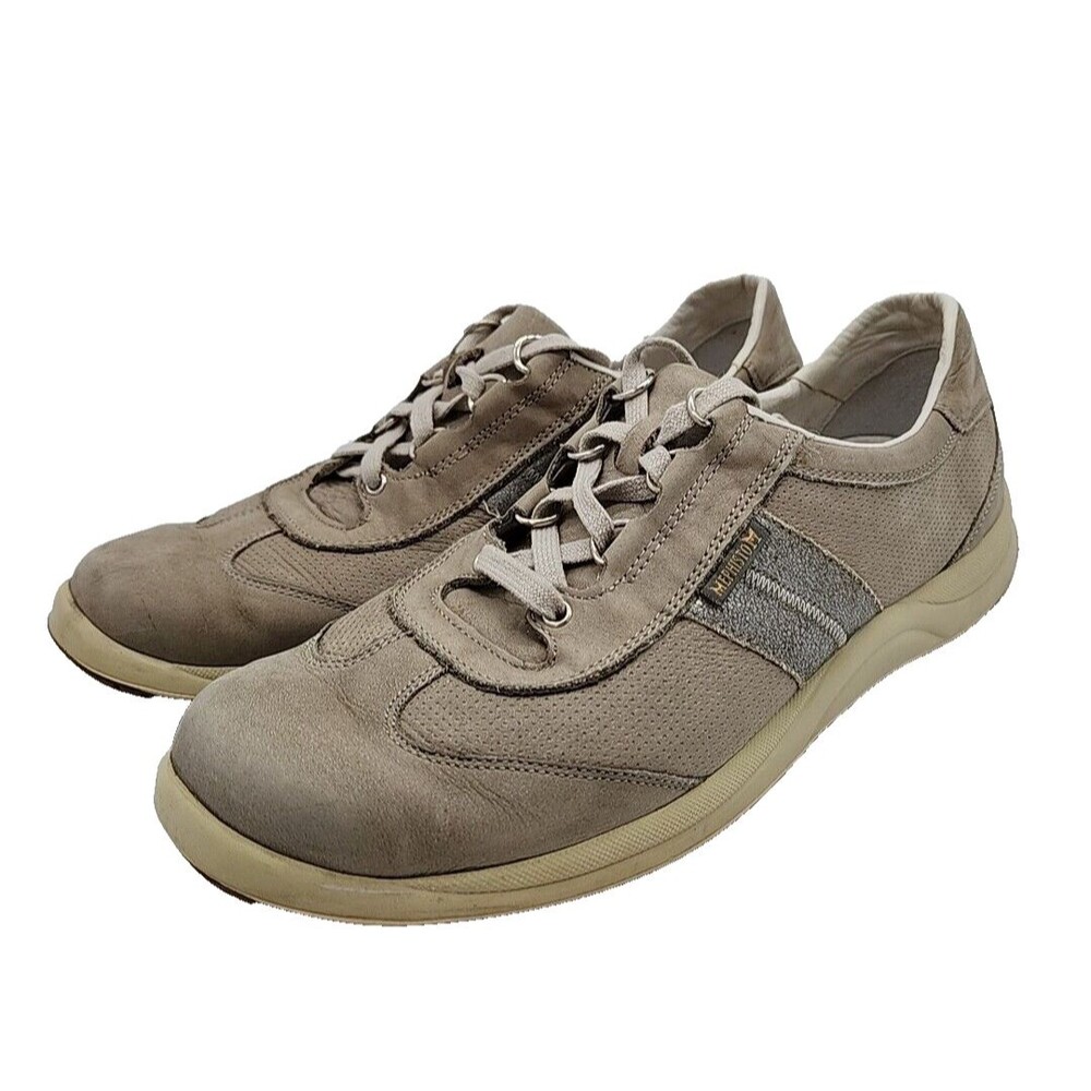 Mephisto Runoff Womens Size 10 Gray Nubuck Leather Sneakers Comfort Casual Shoes